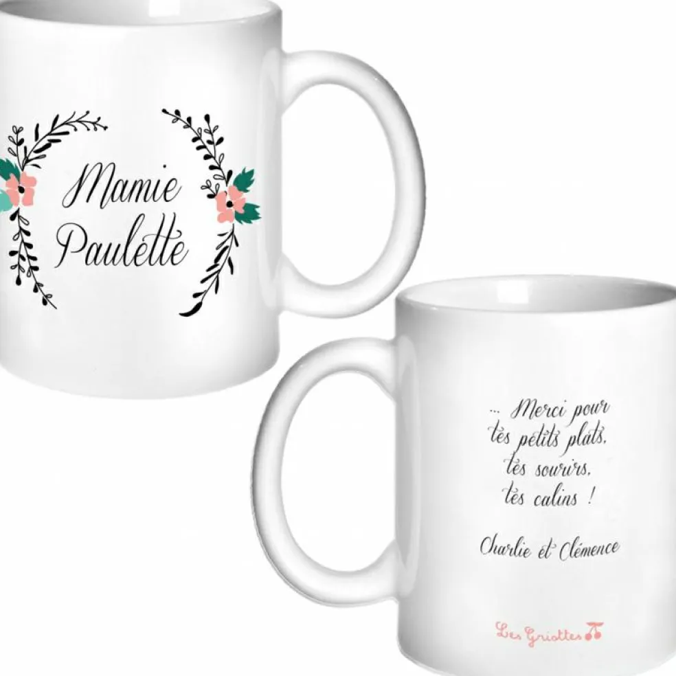 Mug personnalisable Fleurs