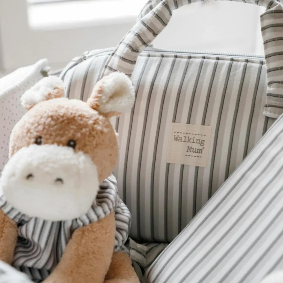 Âne en peluche Botton Rayures