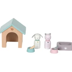 Niche chien et chat et accessoires en bois