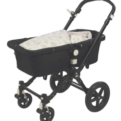 Nid d'ange avec capuche Toile de Jouy Cream