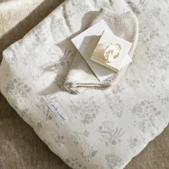 Nid d'ange avec capuche Toile de Jouy Cream