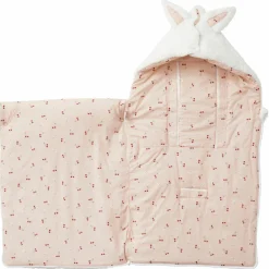 Nid d'ange en fourrure blanche Cerise (0-6 mois)