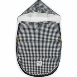 Nid d'ange et chancelière siège auto Groupe 0 Hiver I Love Vichy Noir