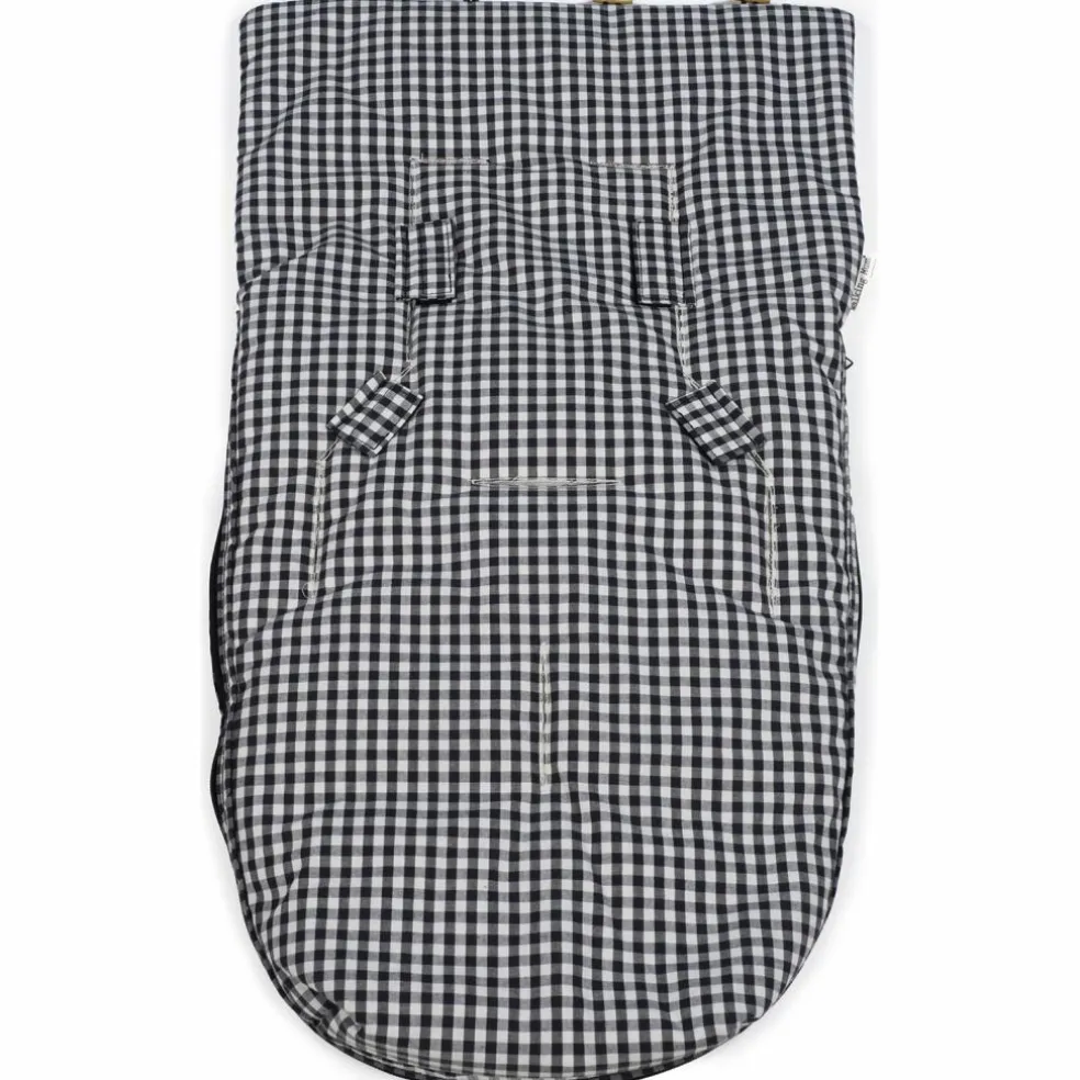 Nid d'ange et chancelière siège auto Groupe 0 Hiver I Love Vichy Noir