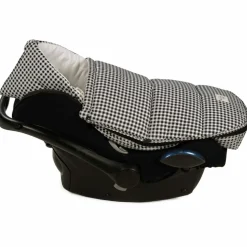 Nid d'ange et chancelière siège auto Groupe 0 Hiver I Love Vichy Noir