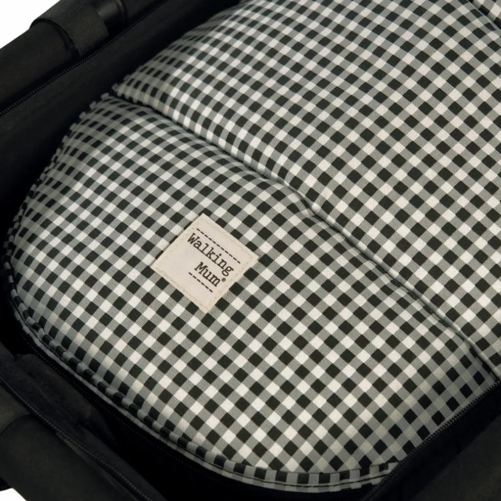 Nid d'ange et chancelière siège auto Groupe 0 Hiver I Love Vichy Noir