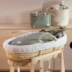 Nid d'ange et couverture à pois Poppy Mousse