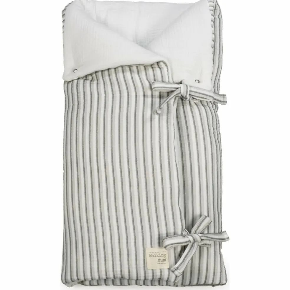 Nid d'ange et couverture Botton Rayures