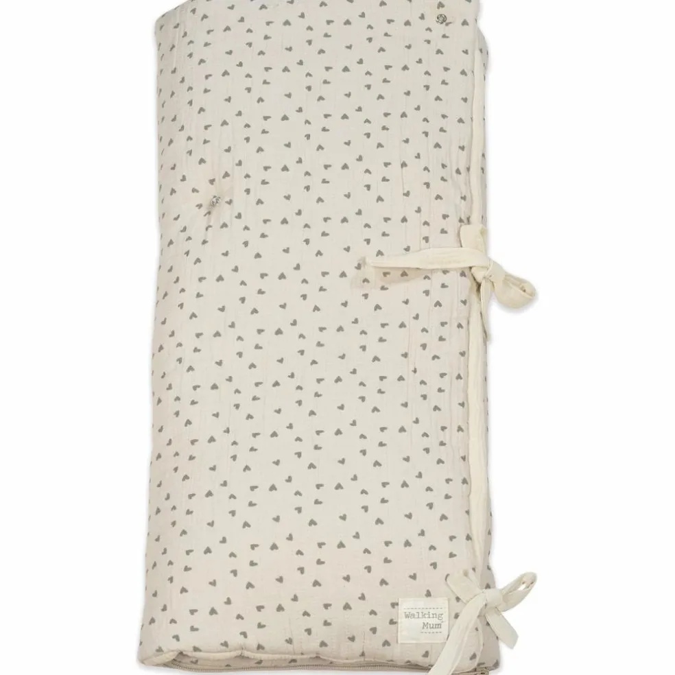 Nid d'ange et couverture Coeurs Poppy Mousse