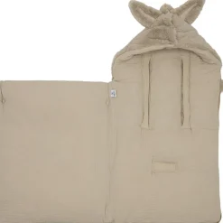 Nid d'ange passe sangle angora et gaze de coton Beige (0-6 mois)