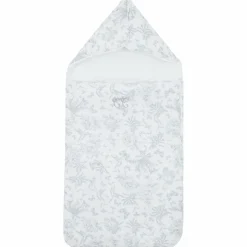 Nid d'ange passe sangle Toile de Jouy gris