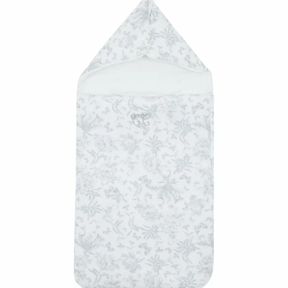 Nid d'ange passe sangle Toile de Jouy gris