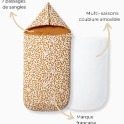 Nid d'ange réversible 4 saisons ourson 6-24 mois