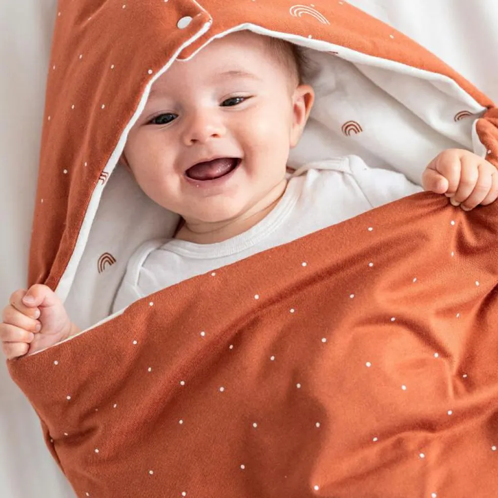 Nid d'ange réversible terracotta (0-6 mois)