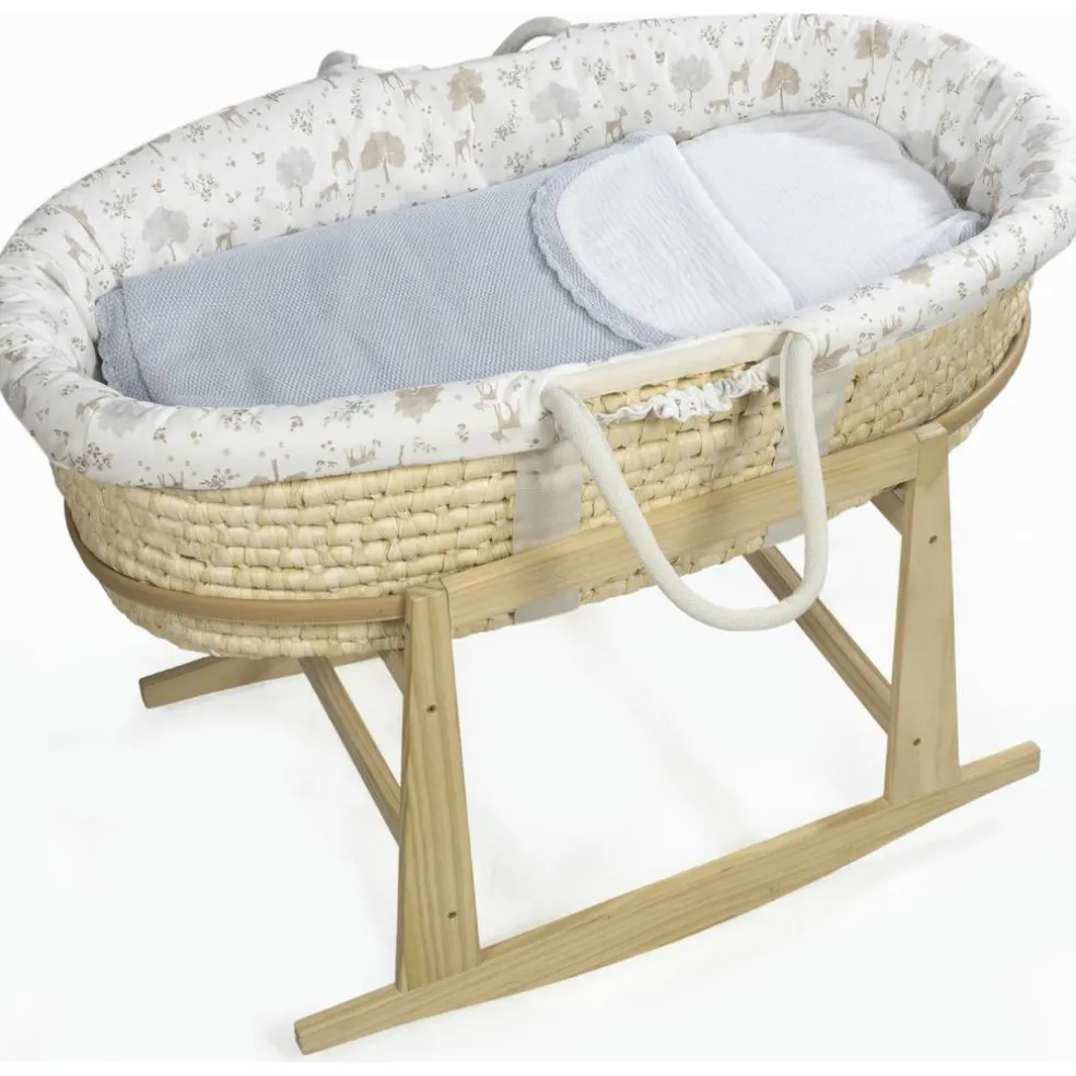 Nid d'ange tricot bleu