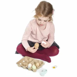 Oeufs en bois (6 pièces)