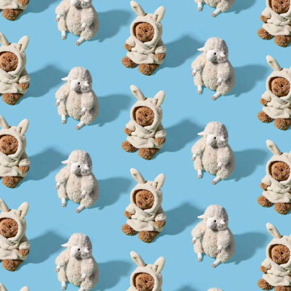 Ours en peluche Bartholomew avec peignoir (26 cm)