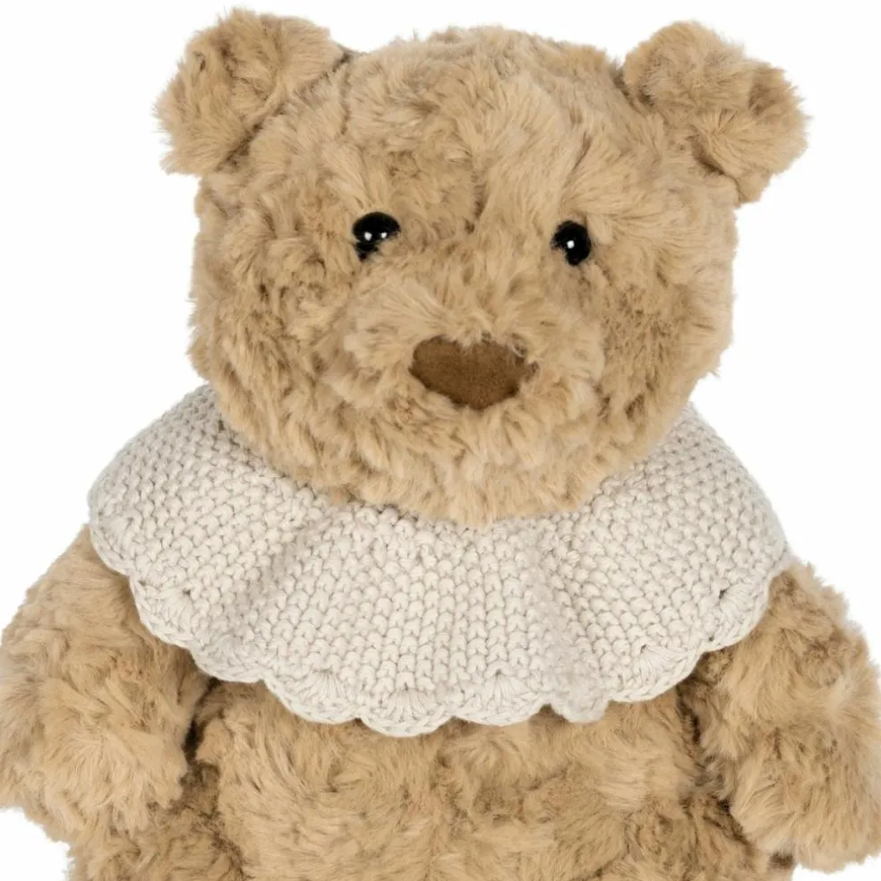 Ours en peluche tricot beige (29 cm)
