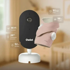 Pack chaussette connectée Dream Sock Dusty Rose + Dream Sight Cam (0-18 mois)