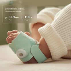 Pack chaussette connectée Dream Sock Dusty Rose + Dream Sight Cam (0-18 mois)