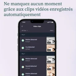 Pack Chaussette connectée Dream Sock + Cam2 bleu sommeil (0-18 mois)