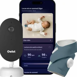 Pack chaussette connectée Dream Sock Bedtime Blue + Dream Sight Cam (0-18 mois)