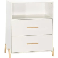 Pack duo Joy naturel lit bébé évolutif et commode à langer