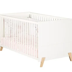 Pack duo Joy naturel lit bébé évolutif et commode à langer
