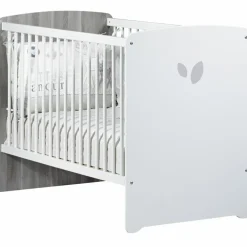 Pack duo lit bébé têtes panneaux et commode à langer New Leaf