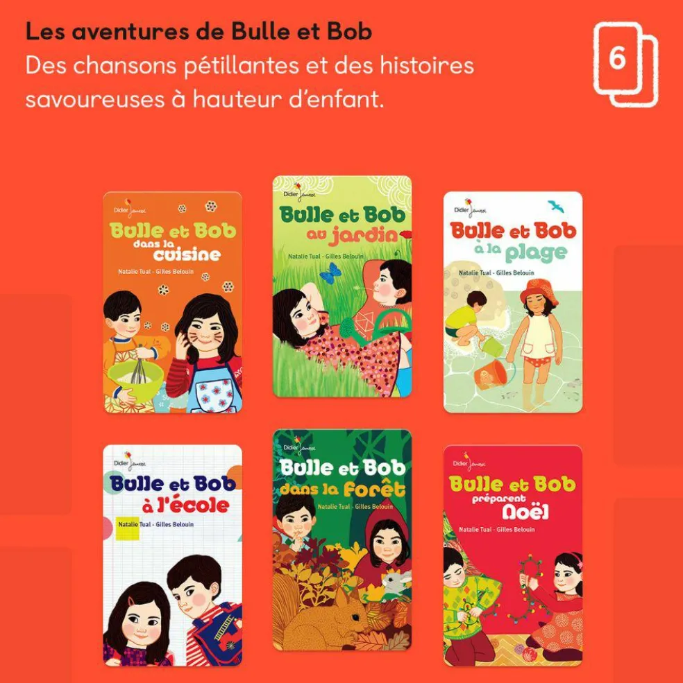 Pack Les aventures de Bulle et Bob pour Yoto Player et Mini (6 cartes)