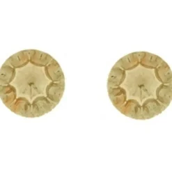 Paire de fermoirs vissés pour boucle d'oreilles (or jaune 375°)