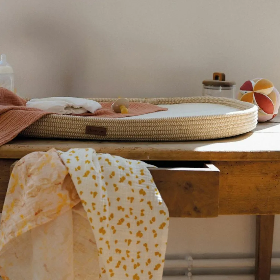 Panier à langer tressé Honey Moon