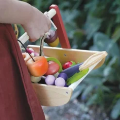 Panier cueillette sauvage en bois