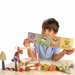 Panier cueillette sauvage en bois