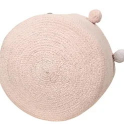 Panier de rangement Bubbly en coton rose (30 x 30 cm)