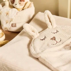 Panier de rangement Cloudy Rib Oatmeal (14 x 18 cm)