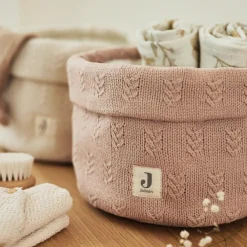 Panier de rangement Grain knit Wild Rose (14 x 18 cm)