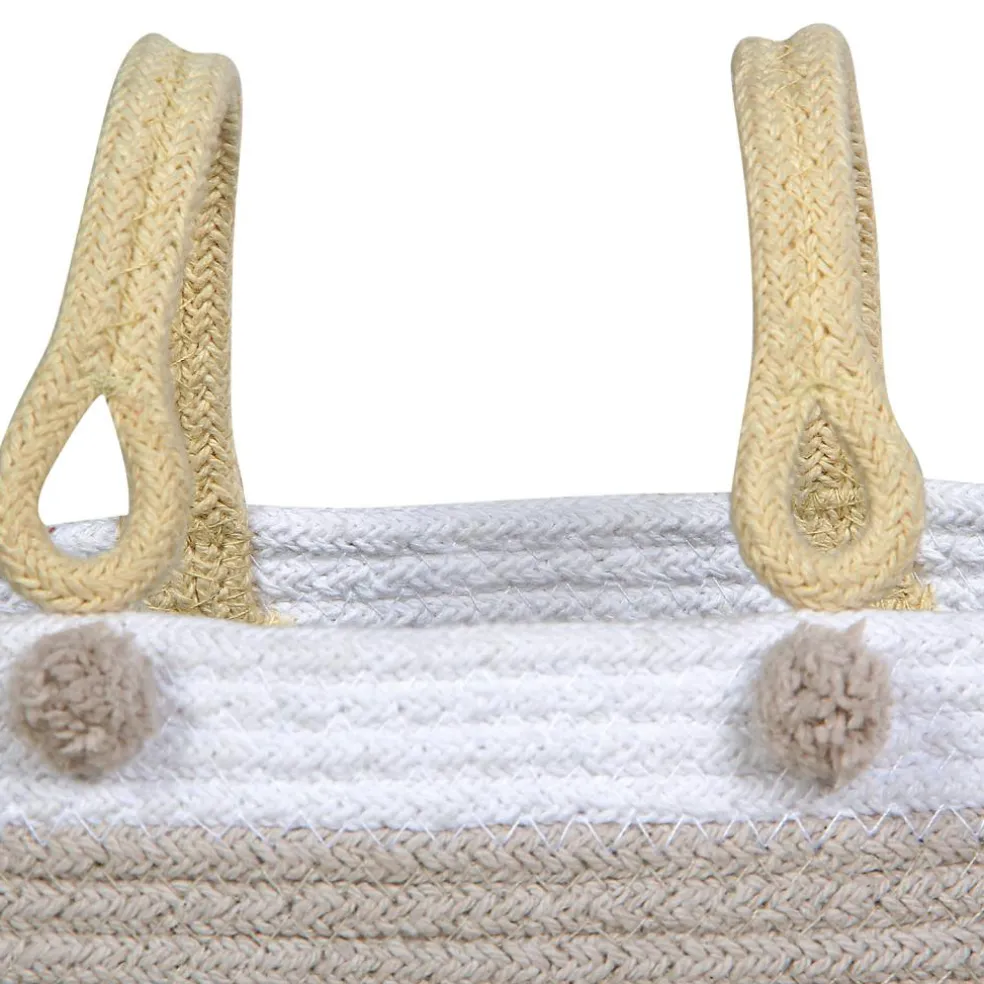 Panier de rangement Maria beige (10 x 25 x 12 cm)