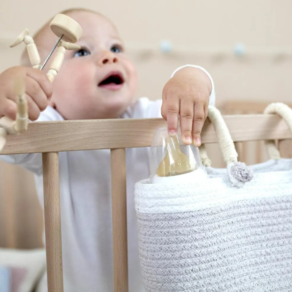 Panier de rangement Maria beige (10 x 25 x 12 cm)