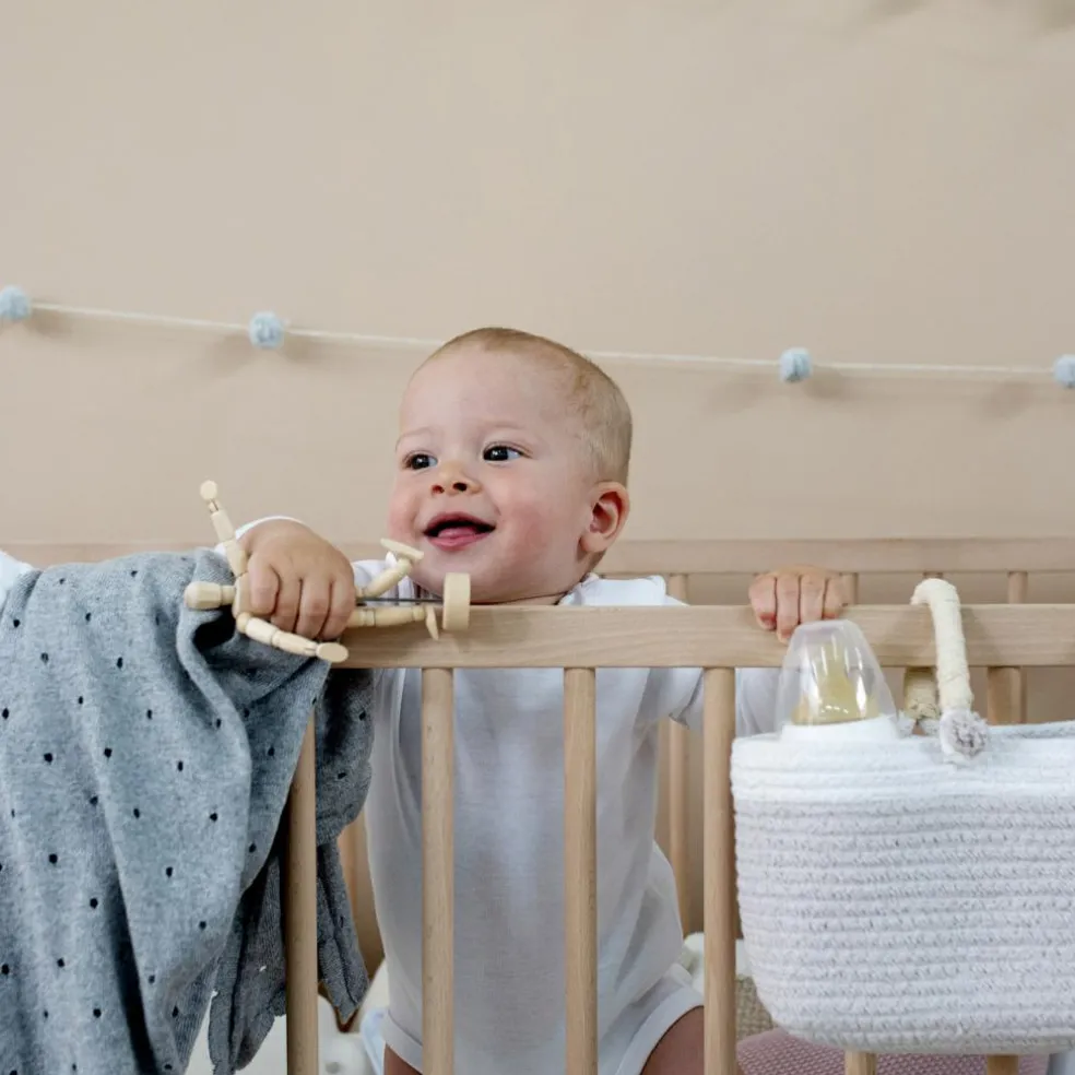 Panier de rangement Maria beige (10 x 25 x 12 cm)