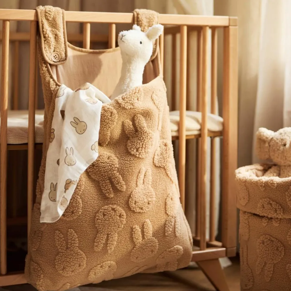 Panier de rangement Miffy Jacquard Teddy Biscuit (35 x 30 cm)