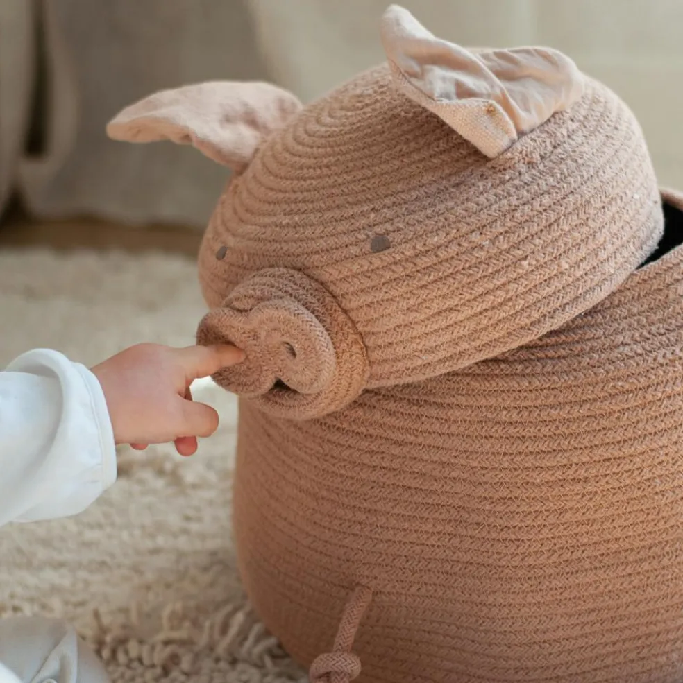 Panier de rangement Peggy le cochon