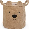 Panier de rangement Teddy beige (30 x 30 cm)