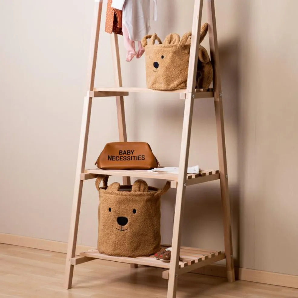 Panier de rangement Teddy beige (30 x 30 cm)