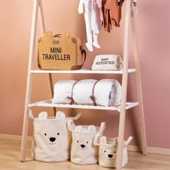 Panier de rangement Teddy écru (40 x 40 cm)