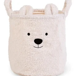 Panier de rangement Teddy écru (30 x 30 cm)