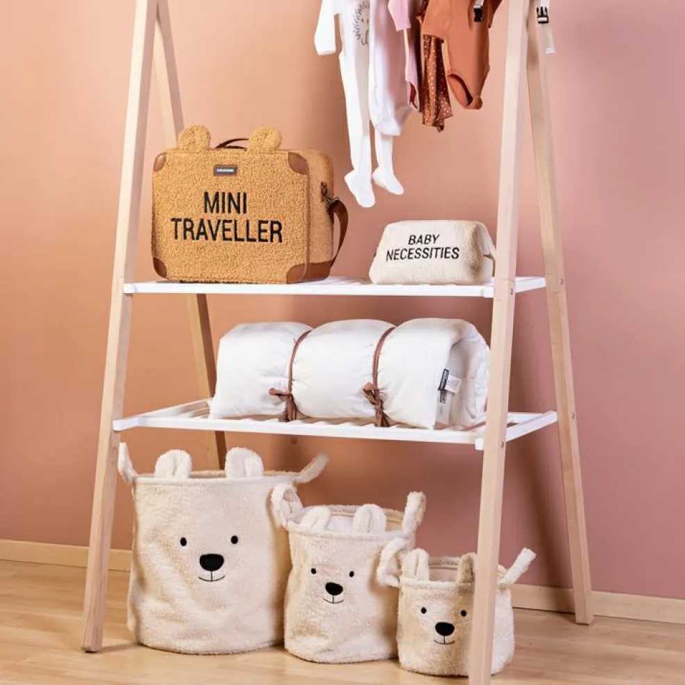 Panier de rangement Teddy écru (25 x 20 cm)