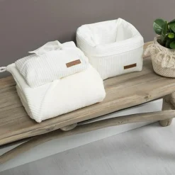 Panier de toilette Sense blanc (18 x 18 cm)