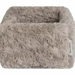 Panier de toilette Snow Taupe (18 x 18 cm)