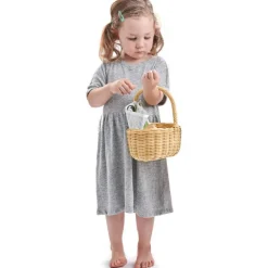 Panier jour de marché en bois
